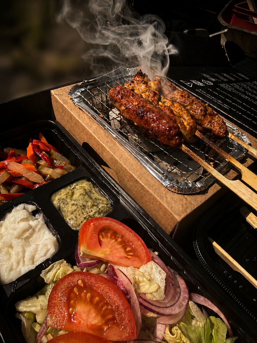 Mashwi BBQ-box op de grill